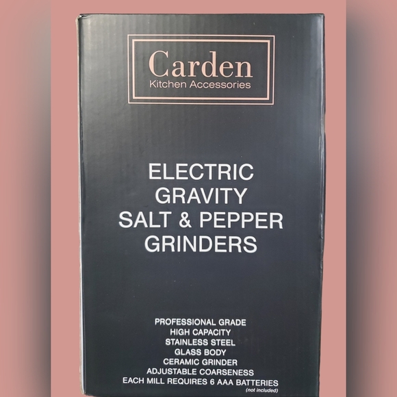 Electric Salt and Pepper Adjustable Grinder Set Battery Powered Seasoning Tools - Picture 3 of 9